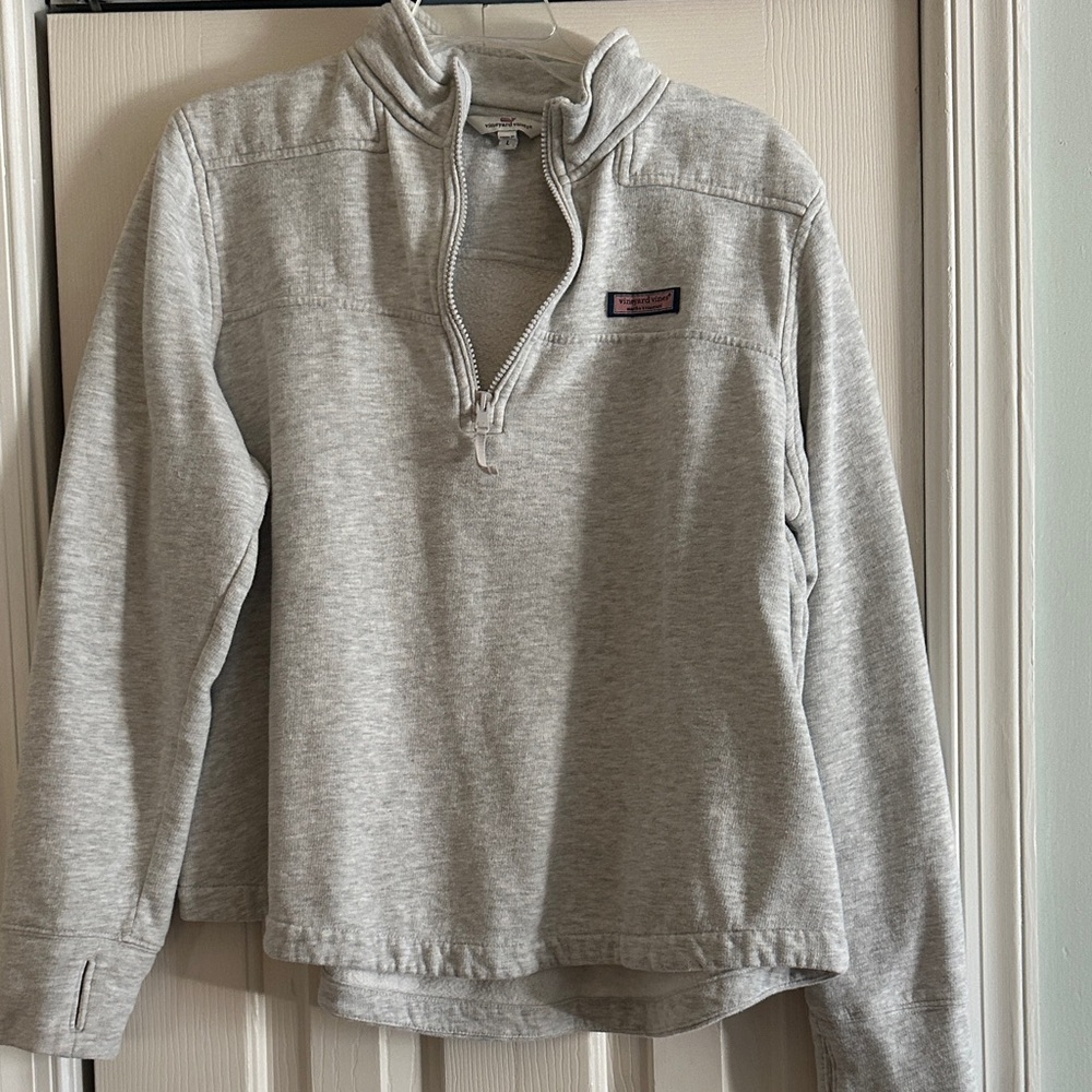 Vineyard Vines Light Gray Women's Cowl Neck Sweater